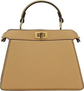 Fendi Logo Detailed Top Handle Tote Bag