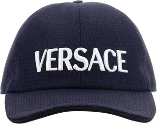 Versace Logo Embroidered Baseball Cap