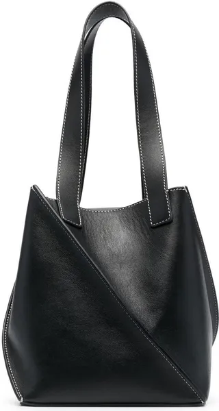 Twist Leather Tote Bag