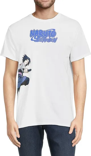 Naruto Sasuke Kakashi Crewneck Graphic Tee