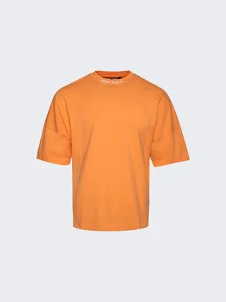 Classic Logo Mock Neck Over T-Shirt Orange