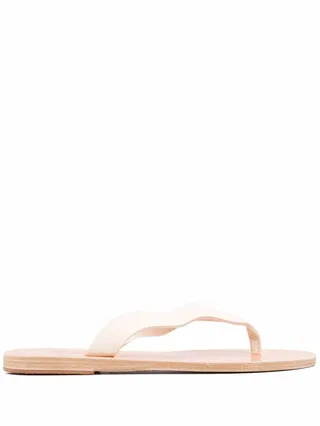 Laconia leather flip flops