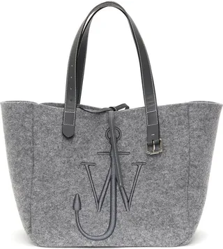 Grey Anchor Logo Tote Bag