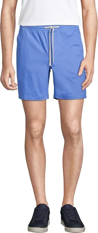 Lands' End Men's 7 Inch Comfort-First Knockabout Pull On Deck Shorts - X-large - Chicory Blue