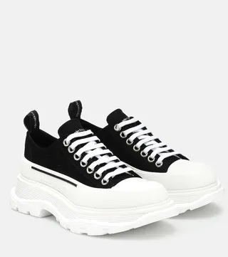 Tread Slick canvas platform sneakers