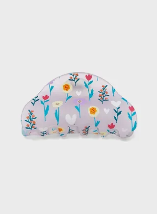 Floral Hair Claw Clip