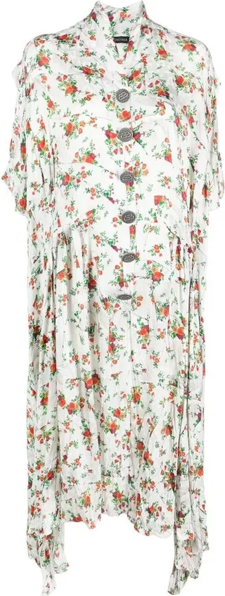 Floral-Print Midi Dress