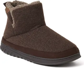 Dearfoams mens James Woven Boot Slipper