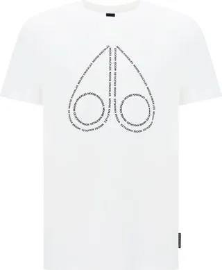 Moose Knuckles Logo Printed Crewneck T-Shirt