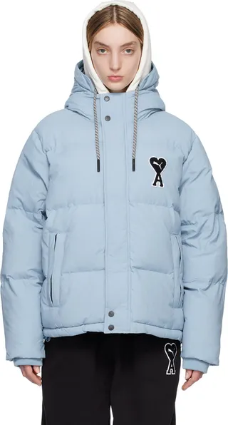 AMI Alexandre Mattiussi Blue Puma Edition Puffer Jacket