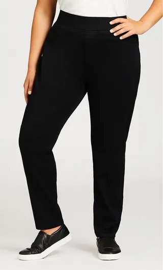 AVENUE | Women's Plus Size Butter Denim Pull On Jean Black - average - 30W
