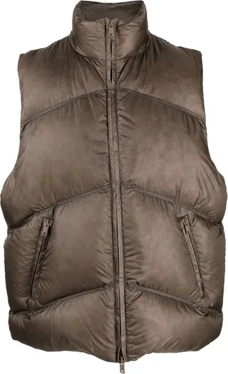 Padded Zipped-Up Gilet