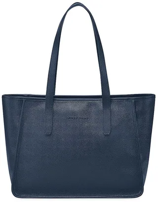Le Foulonné Leather Shoulder Tote