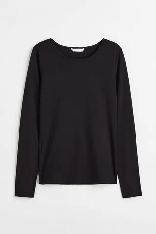 Long-sleeved Jersey Top