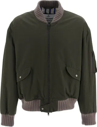 'born To Rewild' Organic Cotton Bomber Jacket