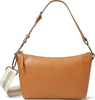 Madewell The Leather Carabiner Crossbody Sling Bag: Webbing Strap Edition (Timber Beam) Handbags
