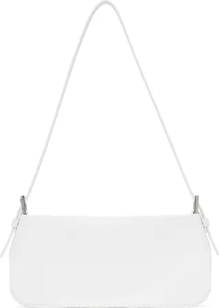 BY FAR White Dulce Shoulder Bag