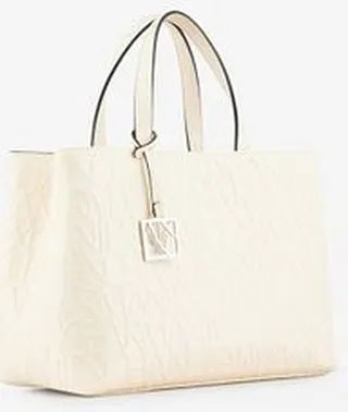 Embossed medium tote bag
