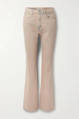 SLVRLAKE - + Net Sustain Charlotte High-rise Organic Bootcut Jeans - Neutrals