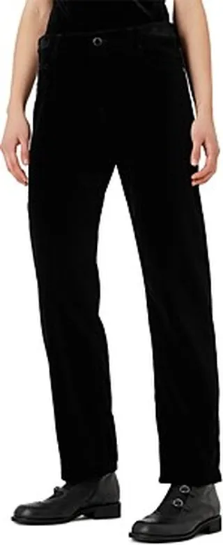 Armani Straight Leg Velvet Pants