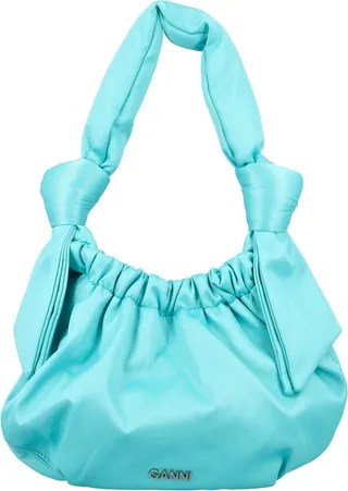 Ganni Occasion Logo Plaque Small Tote Bag