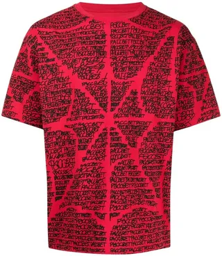 web-print cotton T-shirt