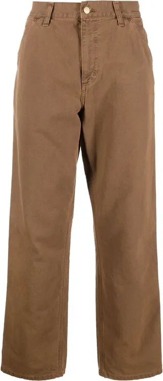 Logo-Patch Straight-Leg Trousers
