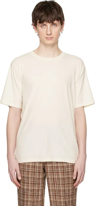 AURALEE Off-White Hard Twist T-Shirt