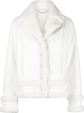 Faux-Shearling Trimmed Jacket