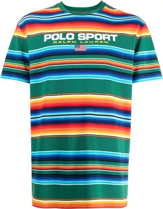 colour-block striped T-shirt