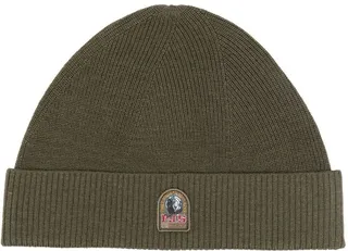 Logo-Patch Knitted Merino Beanie
