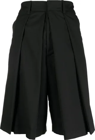 Pleated Tailored Shorts