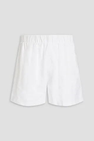 Linen-canvas shorts