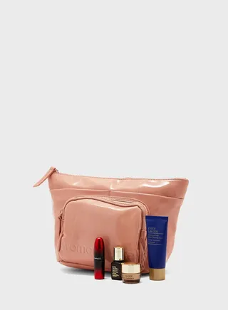 Zip Over Plain Cosmetic Bag