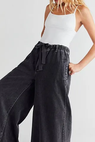 Clover Wide-Leg Solid Pants by We The Free at Free People