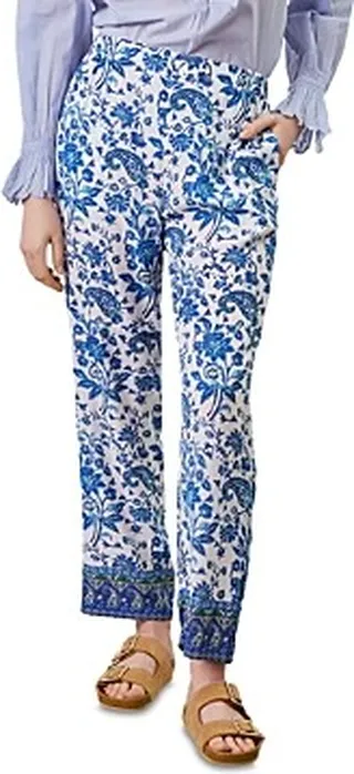 Gerard Darel Elisea Paisley Print Straight Leg Pants