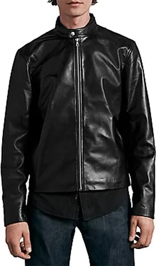 rag & bone Icons Archive Cafe Leather Racer Jacket