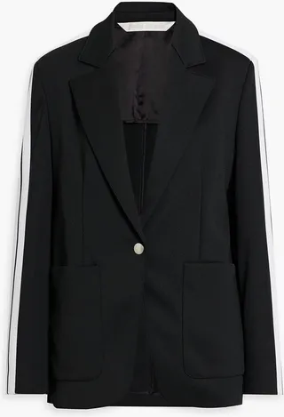 Striped jersey blazer