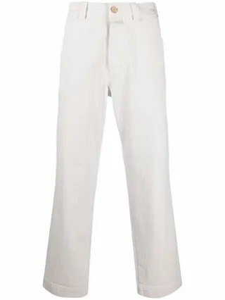 High-Waist Straight Leg Trousers