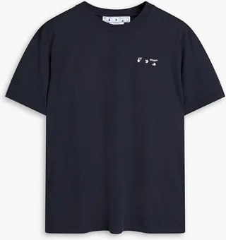 Printed cotton-jersey T-shirt