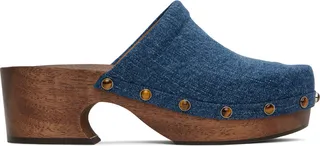 Chloé Blue Aurna Clogs