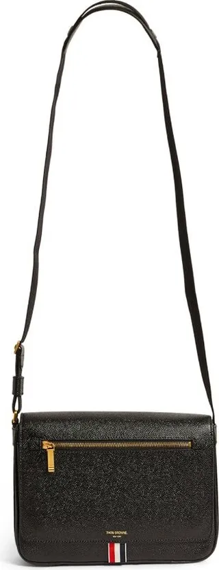 Thom Browne Pebbled Leather Reporter Bag