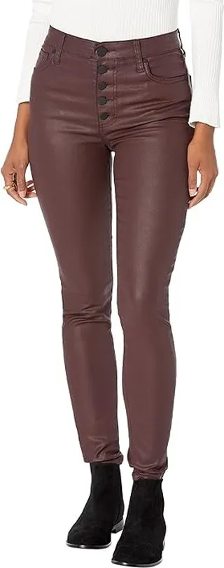 KUT from the Kloth Mia High Rise Slim Skinny (Bordeaux) Women's Clothing