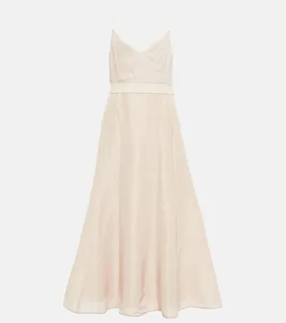 Bernini linen and silk midi dress