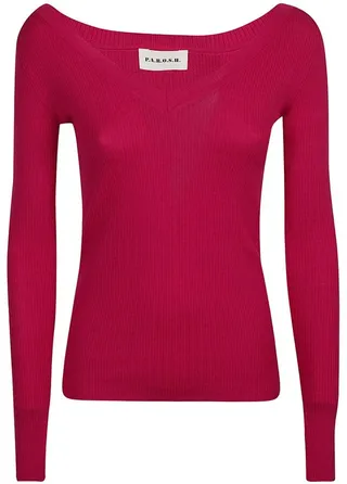 P.A.R.O.S.H. V-Neck Knitted Jumper