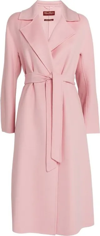 Max Mara Wool-Silk Wrap Coat