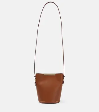 Bucket Mini leather crossbody bag