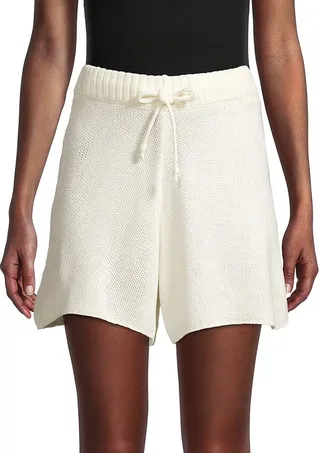 Drawstring Sweater Shorts