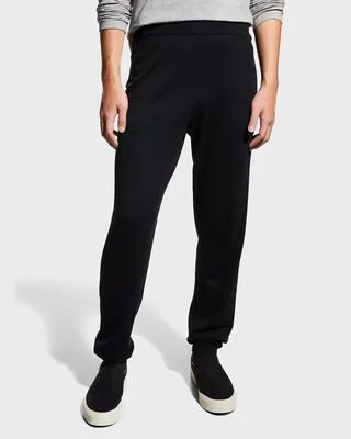 Men's Cashmere-Blend Jogger Pants