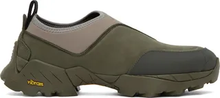 ROA Khaki & Taupe Slip-On Sneakers